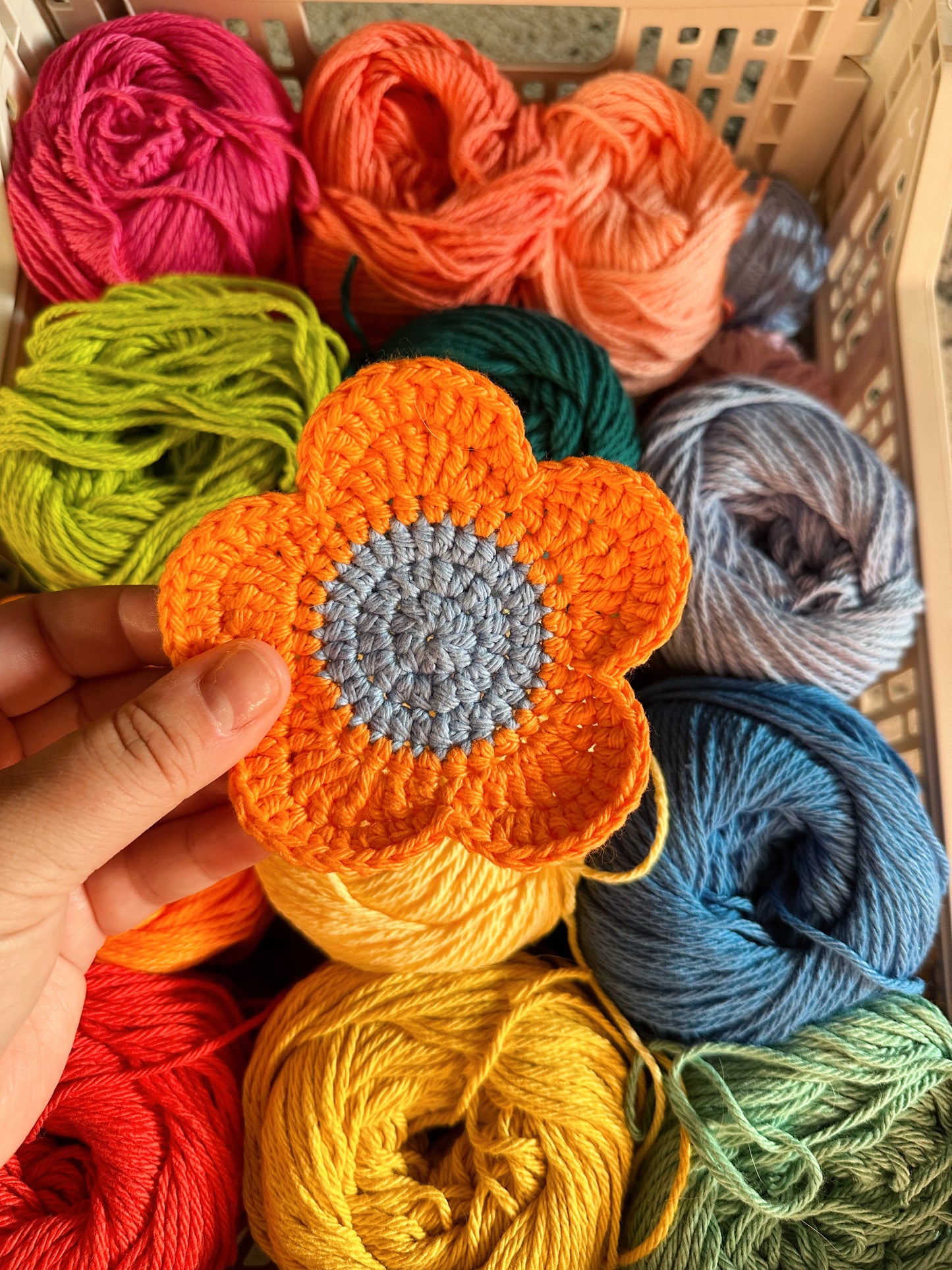 Set of 4 Flower Coasters
