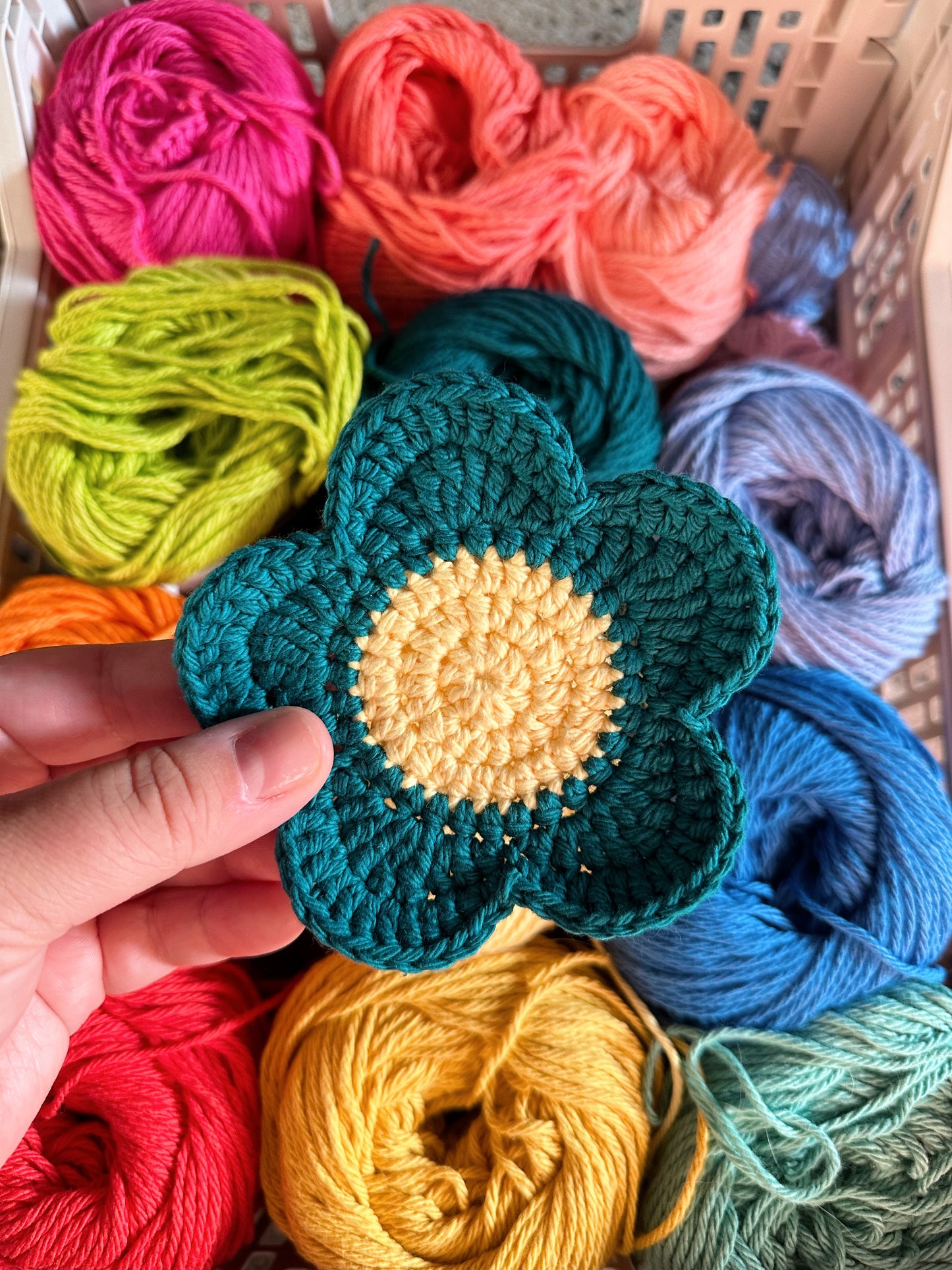 Set of 4 Flower Coasters