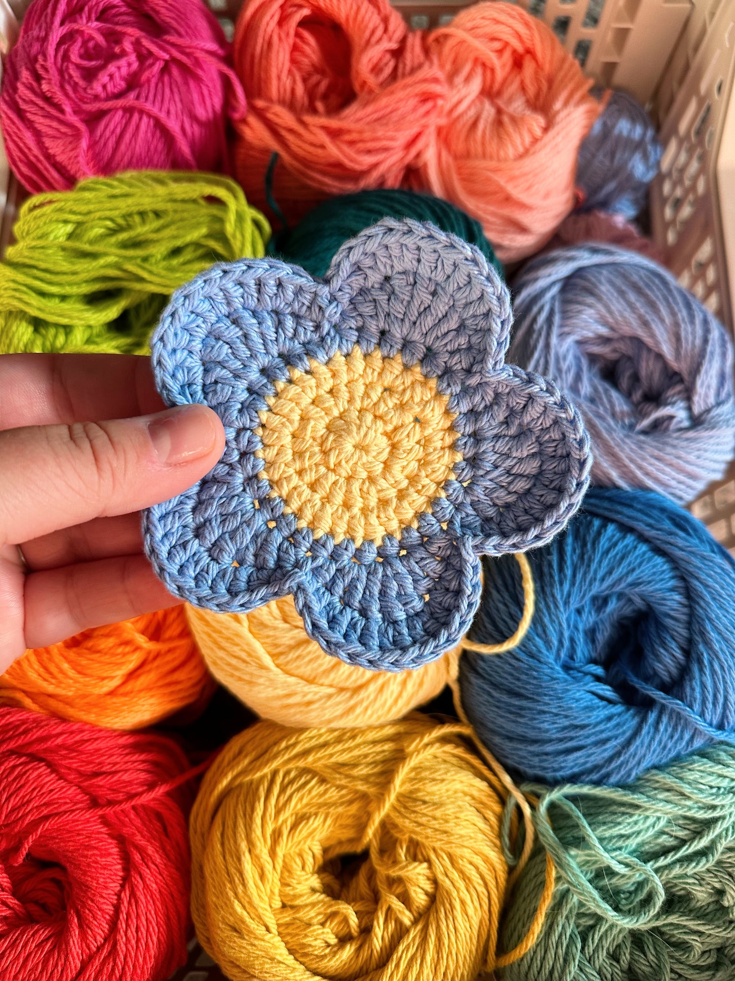 Set of 4 Flower Coasters