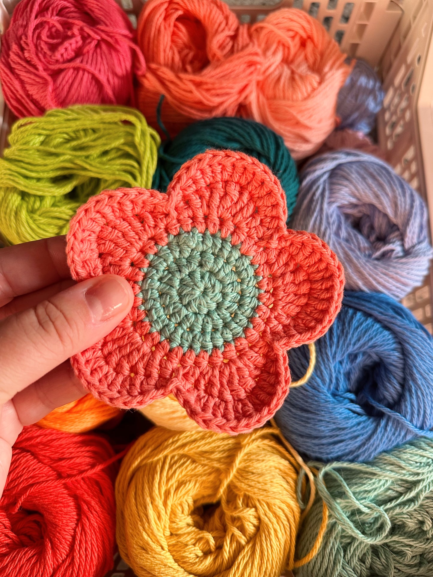 Set of 4 Flower Coasters